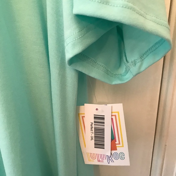 Lularoe light teal perfect t 3xl BNWT - Picture 4 of 4